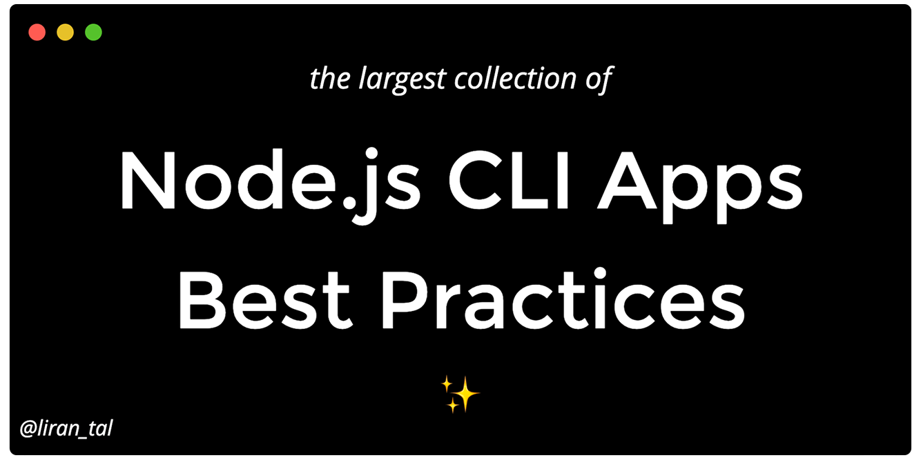 nodejs-cli-apps-best-practices